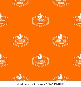 Zombie pattern vector orange for any web design best