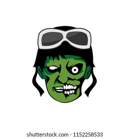 zombie pilot head vector