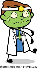 Zombie - Professional Cartoon Doctor Vector Illustration