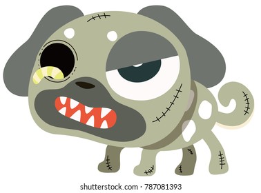 Zombie Pug Dog