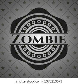 Zombie realistic dark emblem