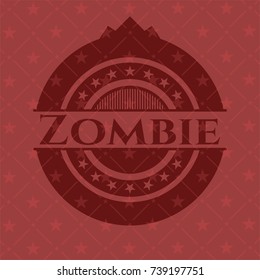 Zombie red emblem
