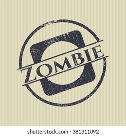 Zombie rubber grunge texture stamp