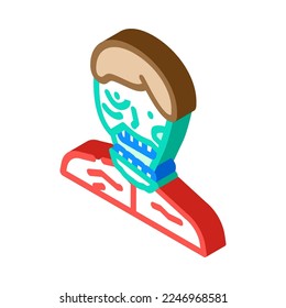 zombie scary isometric icon vector. zombie scary sign. isolated symbol illustration