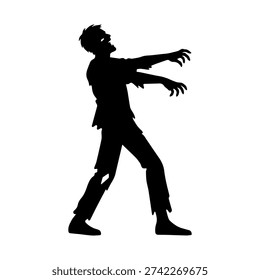 zombie silhouette illustration vector icon
Vector illustration on a white background