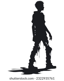Zombie Silhouette vector design, Zombie design