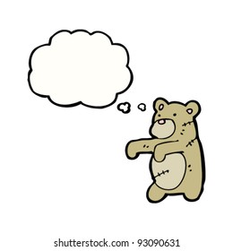 Zombie-Teddybär-Cartoon