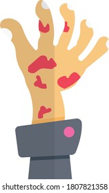 zombie vector flat color icon 