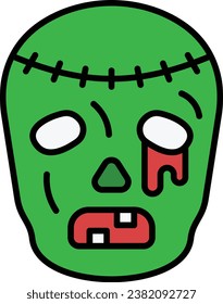 Icono vector zombi. Se puede usar para imprimir, móviles y aplicaciones web.