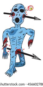 zombie vector illustration