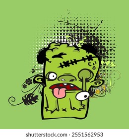 ZOMBIE VECTOR AND ILLUSTRATION DESIGN GRAPHIC SIMPLE