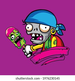 Zombie Vector T shirt Design