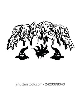 Zombie-Vektorgrafik und T-Shirt-Design