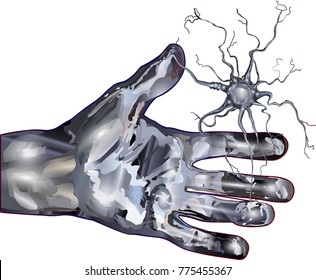 Zombie virus hand infection vector illustration