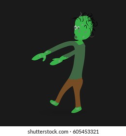 Zombie walk. Vector illustration.