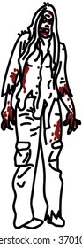 Zombie Woman Walking.
