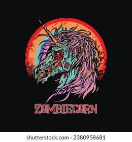 Zombiecorn Zombie Unicorn Halloween Women Girls Rainbow