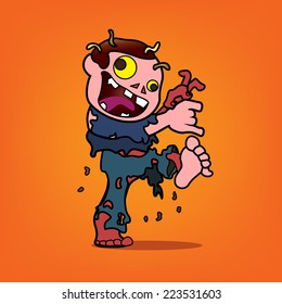 zombies cartoon vector eps 10