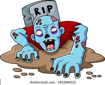 
zombies come out of the grave
