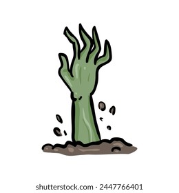 Zombies Hand - Single Halloween Doodle Icon