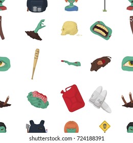 Zombies, man, terrible, and other web icon in cartoon style.Apocalypse, dead, infected, icons in set collection.