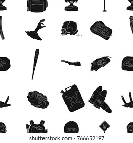 Zombies, man, terrible, and other web icon in black style. Apocalypse, dead, infected, icons in set collection.