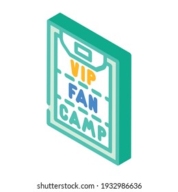 zone distribution in front of stage isometric icon vector. zone distribution in front of stage sign. isolated symbol illustration