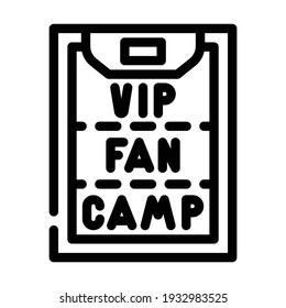 zone distribution in front of stage line icon vector. zone distribution in front of stage sign. isolated contour symbol black illustration