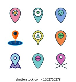 Zone Icon Set Vector Set About Stock Vector (Royalty Free) 1202710279 ...
