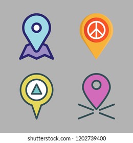 zone icon set. vector set about placeholder icons set.