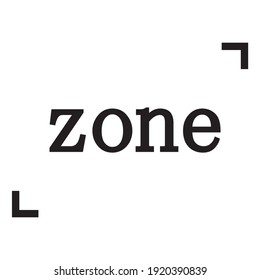 Diseño de iconos de concepto con tema de zona