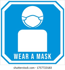 zone vector signs or symbols must use a mask. use a mask every day to avoid covid-19 transmission