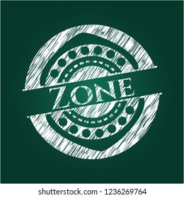 Zone written on a blackboard