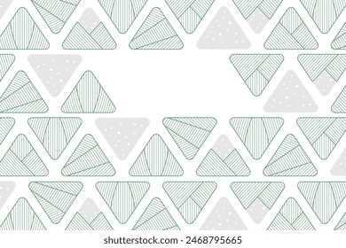 Zongzi dumplings background, Dragon Boat Festival frame with copy space, traditional food backdrop. Outline vector illustration on transparent. Asian style design. Holiday wallpaper, banner, card - Powered by Shutterstock - Get 15% off with code: PIKWIZARD15