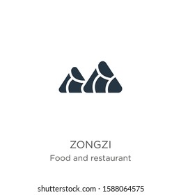 Zongzi icon vector. Trendy flat zongzi icon from food and restaurant collection isolated on white background. Vector illustration can be used for web and mobile graphic design, logo, eps10