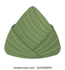 zongzi in leaf bamboo icon isolated
