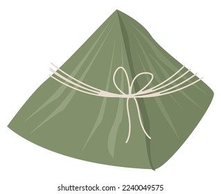 paquete de triángulo zongzi en hoja