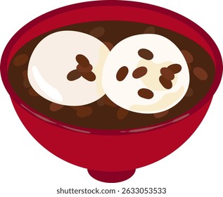 It is a Zoni that Japanese food in Kagawa prefecture, Japan.