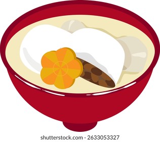 It is a Zoni that Japanese food in Shimane prefecture, Japan.