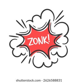 Projeto de nuvem de boom cômico Zonk