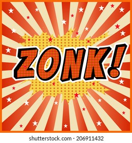 Zonk Comic Speech Bubbles Vector Stock Vector (Royalty Free) 206911432