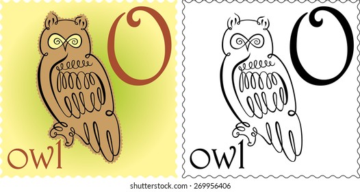 zoo alphabet owl