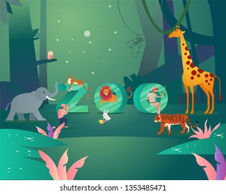 Zoo Animal Cartoon