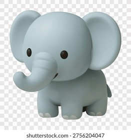 Zoo Animal Vector Icon Set | 3D icon set | elephant