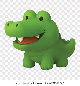 Zoo Animal Vector Icon Set | 3D icon set | crocodile