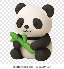 Zoo Animal Vector Icon Set | 3D icon set | panda