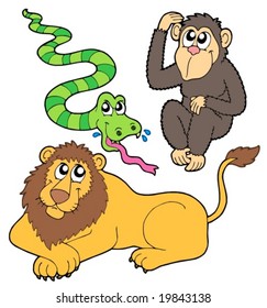 ZOO animals collection 2 - vector illustration.