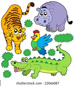 ZOO animals collection 5 - vector illustration.