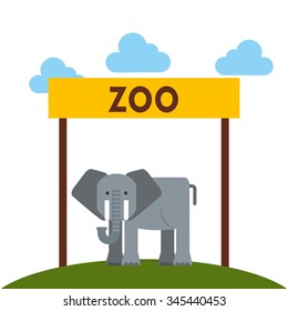 zoo animals design, vector illustration eps10 graphic 