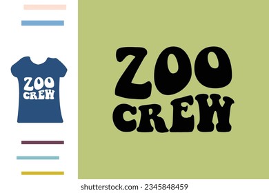 Zoo crew t shirt design svg